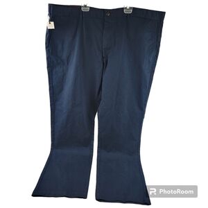 NWT Black Brown 1826 classic fit cotton 5 pocket navy chino pants Size 44/32